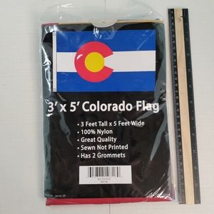 Colorado state flag. 100% nylon. 3x5 ft grommets NWT